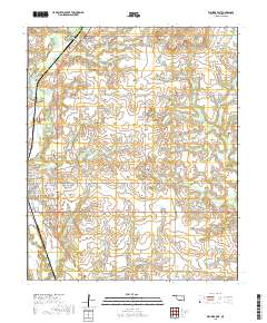 Waurika East 2018 topographic map thumbnail