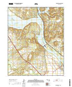 Webbers Falls 2018 topographic map thumbnail