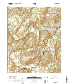 Weleetka 2018 topographic map thumbnail