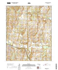 Wewoka East 2018 topographic map thumbnail