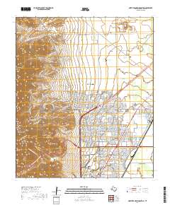 North Franklin Mountain 2019 topographic map thumbnail