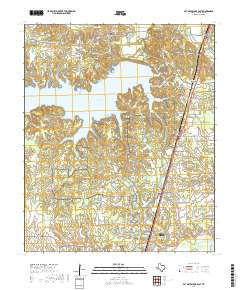 Pat Mayse Lake East 2019 topographic map thumbnail