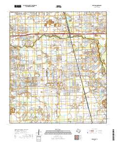 Pearland 2019 topographic map thumbnail