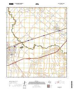 Pecos East 2019 topographic map thumbnail
