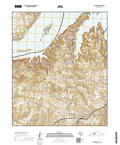 Pottsboro 2019 topographic map thumbnail