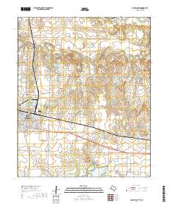 Quanah East 2019 topographic map thumbnail