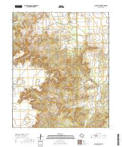 Quitaque Peaks 2019 topographic map thumbnail