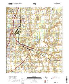 Waco East 2019 topographic map thumbnail