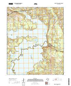 Wright Patman Lake 2019 topographic map thumbnail