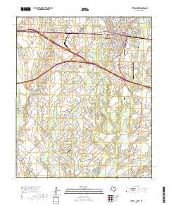 Terrell South 2019 topographic map thumbnail