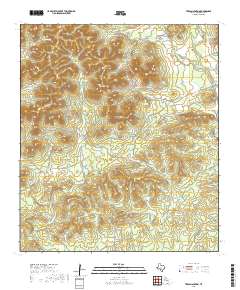 Texas Mountain 2019 topographic map thumbnail