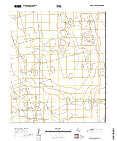 Three Bluff Draw NW 2019 topographic map thumbnail