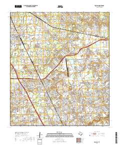 Tomball 2019 topographic map thumbnail