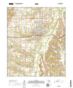 Bonham 2019 topographic map thumbnail