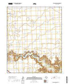 Buffalo Springs Lake 2019 topographic map thumbnail