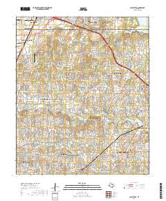 Colleyville 2019 topographic map thumbnail