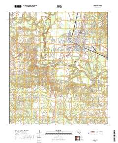 Cuero 2019 topographic map thumbnail