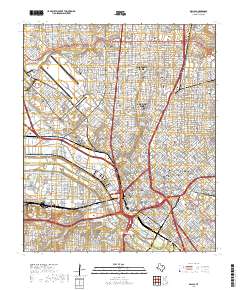 Dallas 2019 topographic map thumbnail