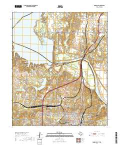 Denison Dam 2019 topographic map thumbnail