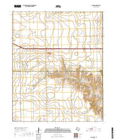 Claude NE 2019 topographic map thumbnail