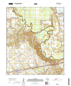 Kerens 2019 topographic map thumbnail
