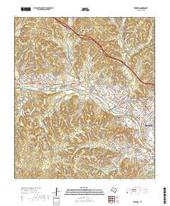 Kerrville 2019 topographic map thumbnail