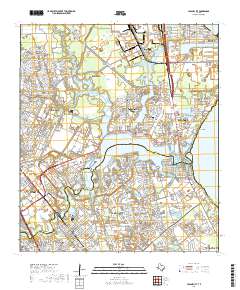 League City 2019 topographic map thumbnail