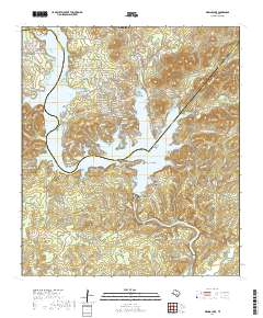 Medina Lake 2019 topographic map thumbnail