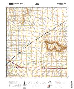 Fort Stockton East 2019 topographic map thumbnail