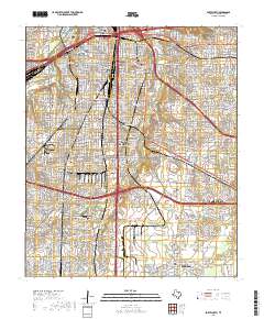Fort Worth 2019 topographic map thumbnail