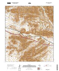 Hackett Peak 2019 topographic map thumbnail