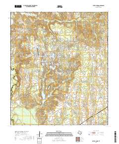 Hilltop Lakes 2019 topographic map thumbnail