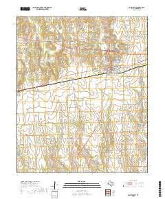 Honey Grove 2019 topographic map thumbnail