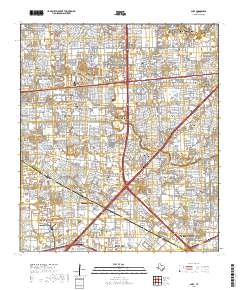 Alief 2019 topographic map thumbnail