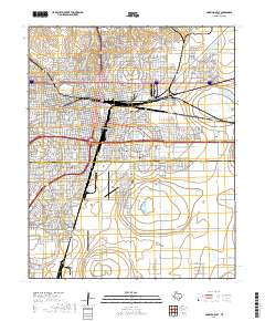 Amarillo East 2019 topographic map thumbnail