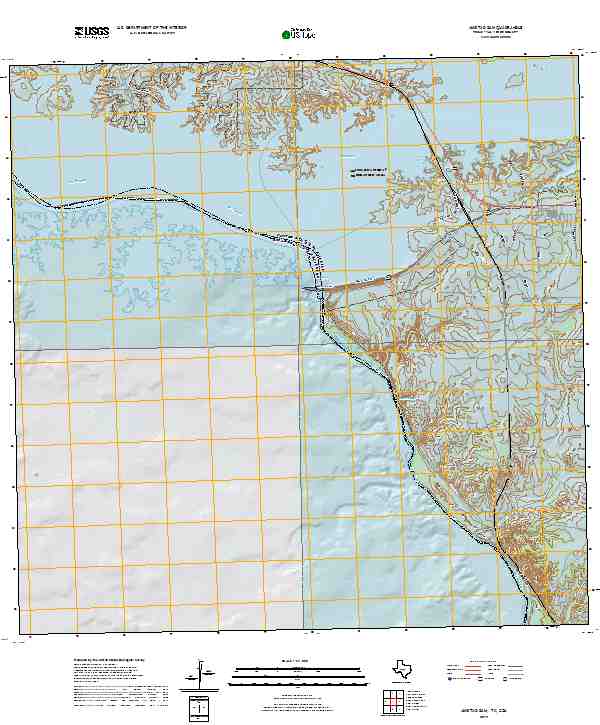 Amistad Dam 2019 topographic map thumbnail