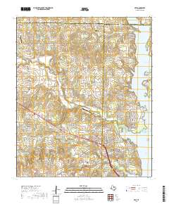 Azle 2019 topographic map thumbnail