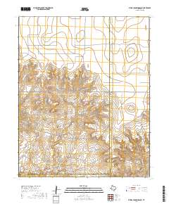 Bivins Channing Ranch 2019 topographic map thumbnail