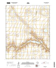 Bivins Lake 2019 topographic map thumbnail