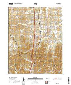 Berea 2019 topographic map thumbnail