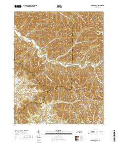 Bradfordsville NE 2019 topographic map thumbnail