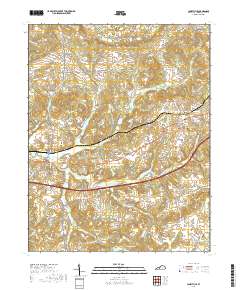 Caneyville 2019 topographic map thumbnail
