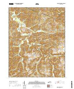 Dawson Springs SE 2019 topographic map thumbnail