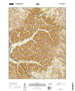 Halls Gap 2019 topographic map thumbnail