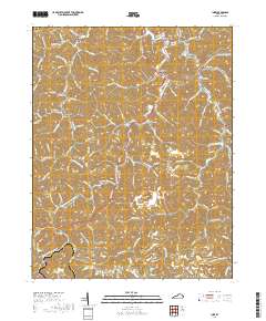 Inez 2019 topographic map thumbnail