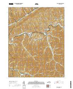 Wallins Creek 2019 topographic map thumbnail