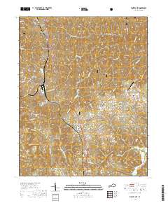 Whitley City 2019 topographic map thumbnail