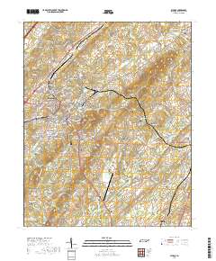 Athens 2019 topographic map thumbnail