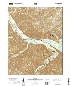 Cheatham Dam 2019 topographic map thumbnail