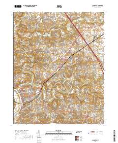 Clarksville 2019 topographic map thumbnail